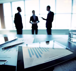 business meeting insurance broker team