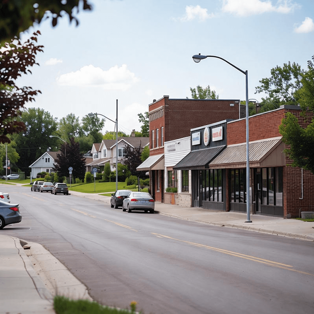 Alliston Ontario town street view